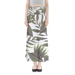 Green Leaves Full Length Maxi Skirt by goljakoff