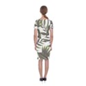 Green leaves Classic Short Sleeve Midi Dress View2