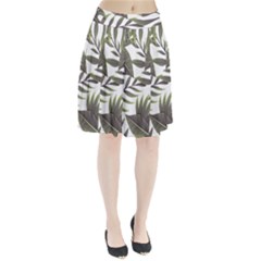 Green Leaves Pleated Skirt by goljakoff