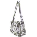 Green leaves Rope Handles Shoulder Strap Bag View1