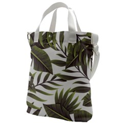 Green Leaves Canvas Messenger Bag by goljakoff