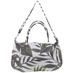 Green Leaves Removal Strap Handbag by goljakoff