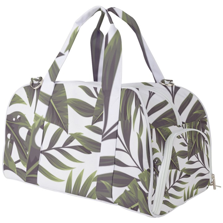 Green leaves Burner Gym Duffel Bag