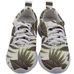 Green Leaves Kids Athletic Shoes by goljakoff