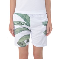 Banana Leaf Women s Basketball Shorts by goljakoff