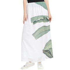 Banana Leaf Maxi Chiffon Skirt