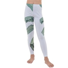 Banana Leaf Kids  Lightweight Velour Leggings by goljakoff