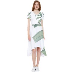 Banana Leaf High Low Boho Dress