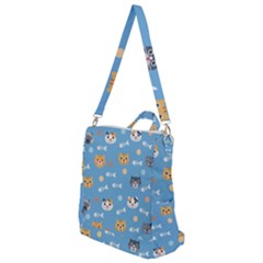 Cute Cat Pattern Crossbody Backpack by ExtraGoodSauce