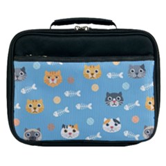 Cute Cat Pattern Lunch Bag by ExtraGoodSauce