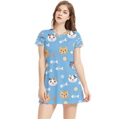 Cute Cat Pattern Women s Sports Skirt