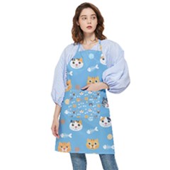 Cute Cat Pattern Pocket Apron