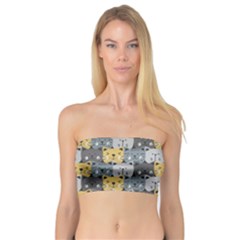 Cute Cat Pattern Bandeau Top by ExtraGoodSauce