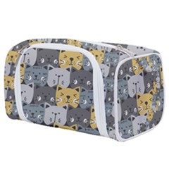 Cute Cat Pattern Toiletries Pouch by ExtraAwesomeSauce