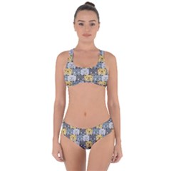 Cute Cat Pattern Criss Cross Bikini Set by ExtraAwesomeSauce