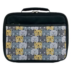 Cute Cat Pattern Lunch Bag by ExtraGoodSauce