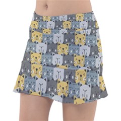 Cute Cat Pattern Classic Tennis Skirt by ExtraGoodSauce