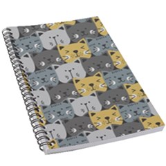 Cute Cat Pattern 5 5  X 8 5  Notebook by ExtraAwesomeSauce