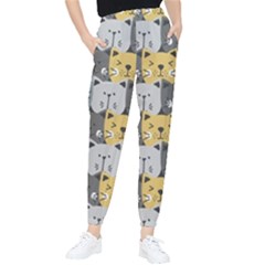 Cute Cat Pattern Tapered Pants