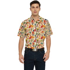 Garden Of Love Men s Short Sleeve Pocket Shirt 