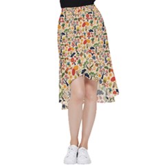 Garden Of Love Frill Hi Low Chiffon Skirt