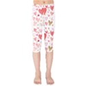 Beautiful Hearts Pattern Kids  Capri Leggings  View1