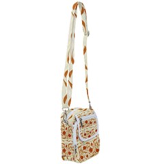 Ornamental Flowers Shoulder Strap Belt Bag by Eskimos