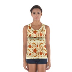 Ornamental Flowers Sport Tank Top  by Eskimos