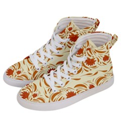 Ornamental Flowers Men s Hi-top Skate Sneakers by Eskimos