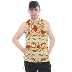 Ornamental Flowers Men s Sleeveless Hoodie by Eskimos