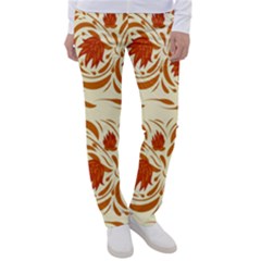 Ornamental Flowers Women s Casual Pants