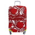 Red ethnic flowers Luggage Cover (Medium) View1