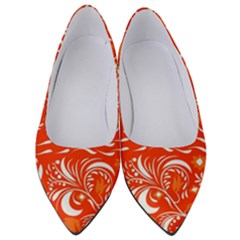 White Leaves Women s Low Heels by Eskimos