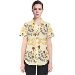 Decorative Flowers Women s Short Sleeve Shirt