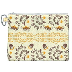 Decorative Flowers Canvas Cosmetic Bag (xxl) by Eskimos