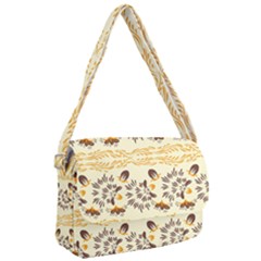 Decorative Flowers Courier Bag by Eskimos