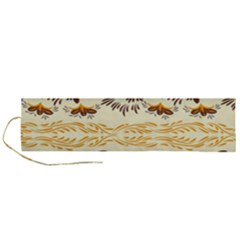 Decorative Flowers Roll Up Canvas Pencil Holder (l) by Eskimos