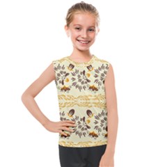 Decorative Flowers Kids  Mesh Tank Top