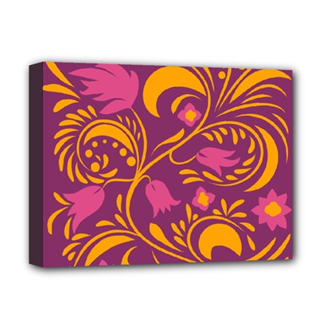 Yellow Leaves Deluxe Canvas 16  X 12  (stretched)  by Eskimos