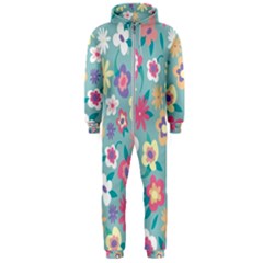 Floral Pattern Hooded Jumpsuit (men) 