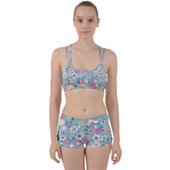 Floral Pattern Perfect Fit Gym Set by ExtraGoodSauce