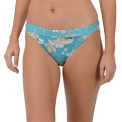 Floral Pattern Band Bikini Bottom by ExtraGoodSauce