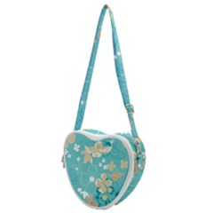 Floral Pattern Heart Shoulder Bag by ExtraAwesomeSauce