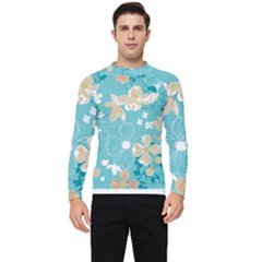 Floral Pattern Men s Long Sleeve Rash Guard