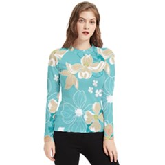 Floral Pattern Women s Long Sleeve Rash Guard