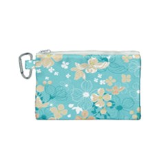 Floral Pattern Canvas Cosmetic Bag (small) by ExtraAwesomeSauce