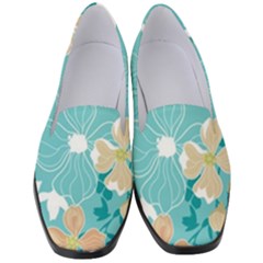 Floral Pattern Women s Classic Loafer Heels by ExtraGoodSauce