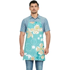 Floral Pattern Kitchen Apron