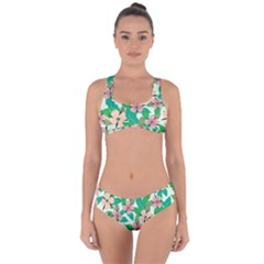 Floral Pattern Criss Cross Bikini Set by ExtraGoodSauce