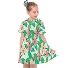 Floral Pattern Kids  Sailor Dress by ExtraGoodSauce